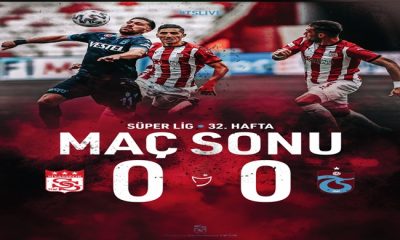 90. Karşılaşma sona erdi. Sivasspor 0-0 Trabzonspor