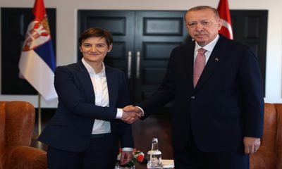 Cumhurbaşkanı Erdoğan, Sırbistan Başbakanı Brnabic’i kabul etti