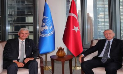 Cumhurbaşkanı Erdoğan, BM 75. Genel Kurul Başkanlığı görev süresini tamamlayan Bozkır’ı kabul etti