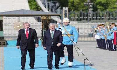 Kazakistan Cumhurbaşkanı Tokayev Cumhurbaşkanlığı Külliyesinde
