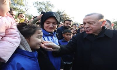 Cumhurbaşkanı Erdoğan, Osmaniye’de deprem bölgesinde incelemelerde bulundu