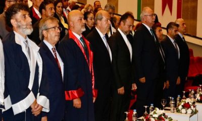 Cumhurbaşkanı Ersin Tatar, Yakın Doğu Üniversitesi Bilim Ödülleri Töreni’ne katıldı