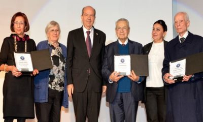 Cumhurbaşkanı Ersin Tatar, Lefkoşa Türk Maarif Koleji’nin (TMK) Rauf Raif Denktaş Kültür Salonu’ndaki 60’ncı Kuruluş Yıldönümü Etkinliğine katıldı