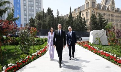 İlham Aliyev ve eşi Mehriban Aliyeva, Bakü’de Botanik Enstitüsü’nün yeni binasının açılışına katılarak Botanik Bahçesi’nde yapılan çalışmalarla tanıştı.